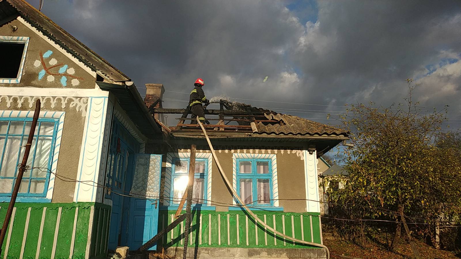 Пожежа в селі Веренчанка Заставнівського району